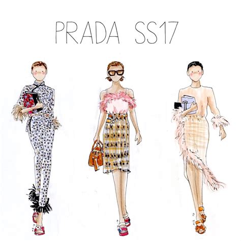 drawings of prada fashion|vogue editors prada collection.